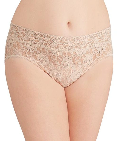 Shop Hanky Panky Plus Size Signature Lace French Brief In Chai