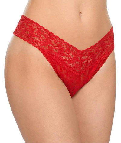 Shop Hanky Panky Signature Lace Original Rise Thong In Red
