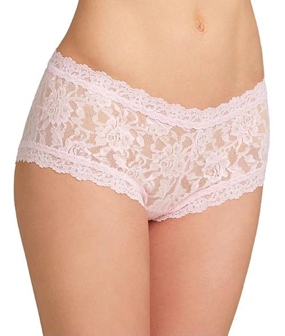 Shop Hanky Panky Signature Lace Boyshort In Bliss Pink