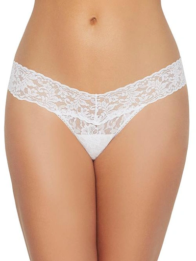 Shop Hanky Panky Signature Lace Low Rise Thong In White