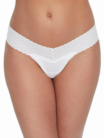 Shop Hanky Panky Eco Organic Cotton Low Rise Thong In White