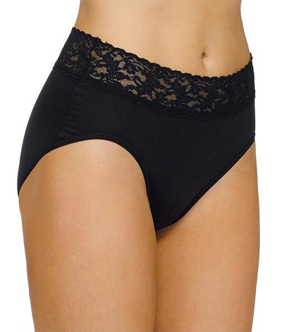 Shop Hanky Panky Supima Cotton French Cut Brief In Black