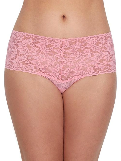 Shop Hanky Panky Signature Lace Retro Thong In Pink Lady
