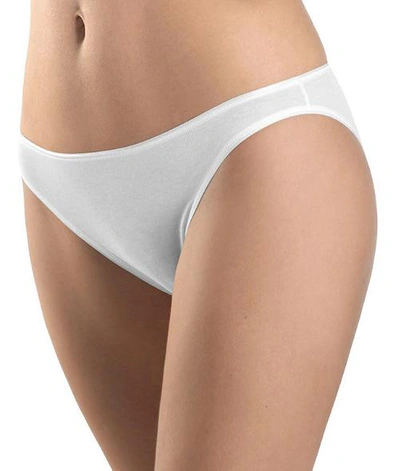 Shop Hanro Cotton Seamless Bikini In White