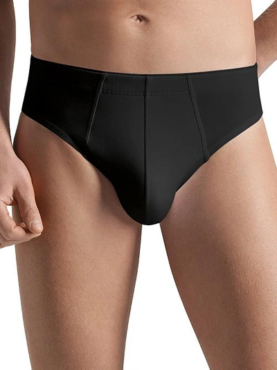 Shop Hanro Cotton Superior Brief In Black