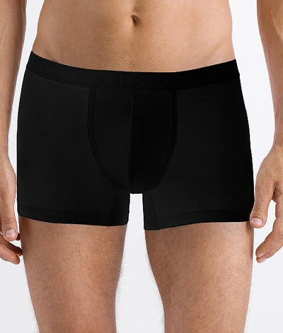 Shop Hanro Cotton Essentials Boxer Brief In Black