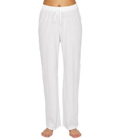 Shop Hanro Cotton Deluxe Lounge Pants In White
