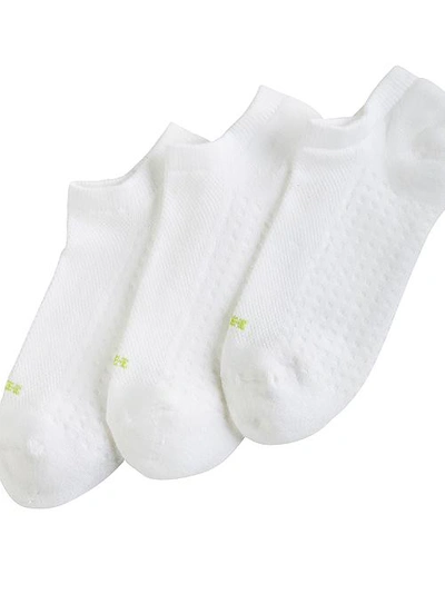 Shop Hue Air Cushion No-show Socks 3-pack In White