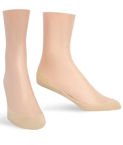 Shop Hue V-cut Perfect Edge Shoe Liners In Creme