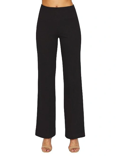 Shop Lyssé Medium Control Denim Trouser Pants In Black