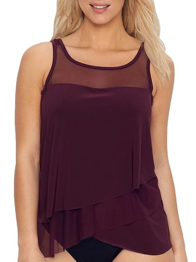 Shop Miraclesuit Illusionists Mirage Underwire Tankini Top In Shiraz