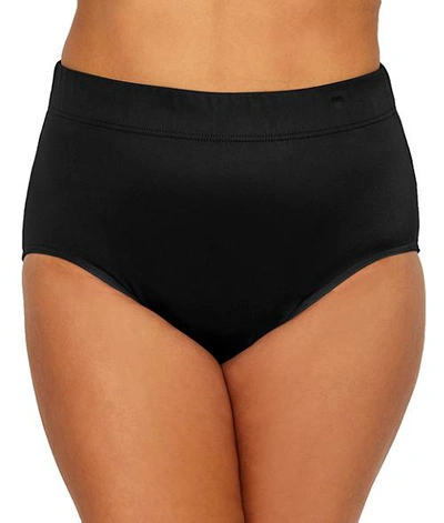 Shop Miraclesuit Plus Size Solid Swim Bottom In Black