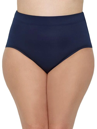 Shop Miraclesuit Plus Size Solid Swim Bottom In Midnight