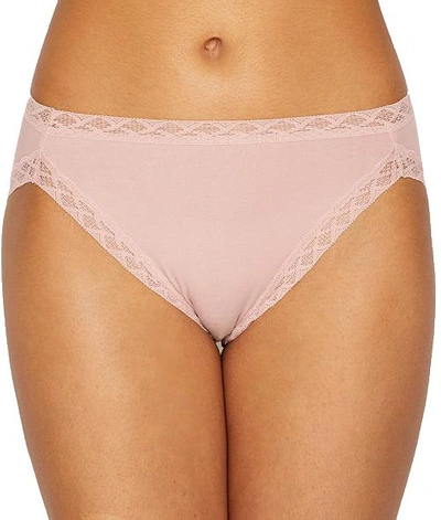 Shop Natori Bliss Cotton French Cut In Rose Beige