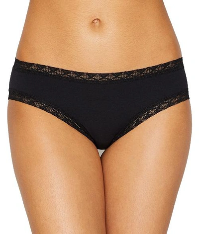 Shop Natori Bliss Cotton Girl Brief In Black