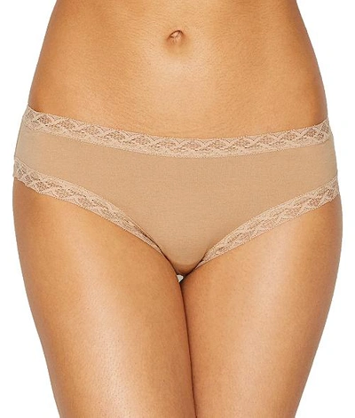 Shop Natori Bliss Cotton Girl Brief In Cafe