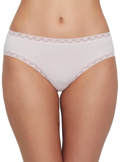 Shop Natori Bliss Cotton Girl Brief In Pale Peony