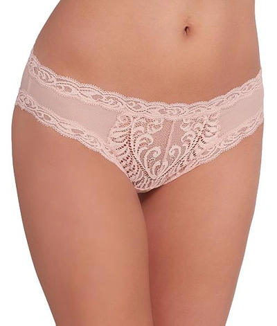 Shop Natori Feathers Hipster In Cameo Rose