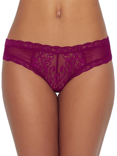 Shop Natori Feathers Hipster In Elderberry