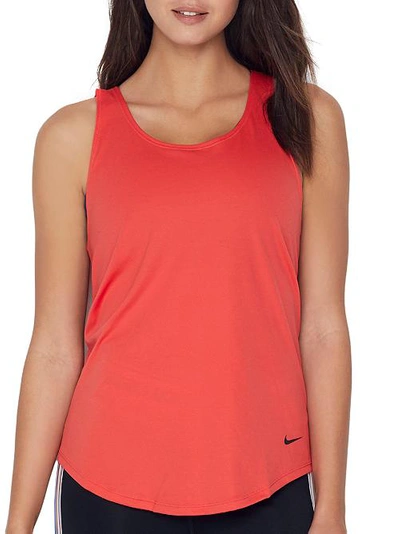 Shop Nike Dri-fit Victory Tank In Track Red