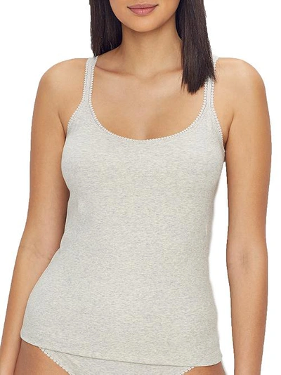 Shop On Gossamer Cabana Cotton Two-way Camisole In Heather Grey