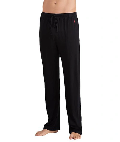 Shop Polo Ralph Lauren Supreme Comfort Knit Pajama Pants In Polo Black