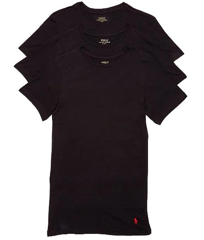 Shop Polo Ralph Lauren Classic Fit Cotton T-shirt 3-pack In Black