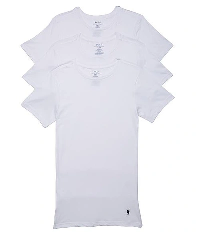 Shop Polo Ralph Lauren Classic Fit Cotton T-shirt 3-pack In White