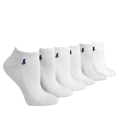 Shop Ralph Lauren Low-cut Sport Socks 6-pack In White