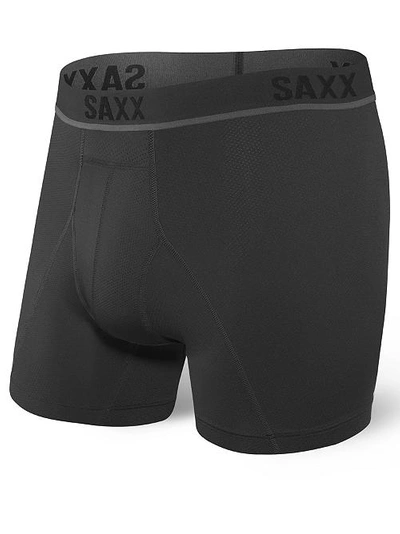 Shop Saxx Kinetic Hd Boxer Brief In Blackout