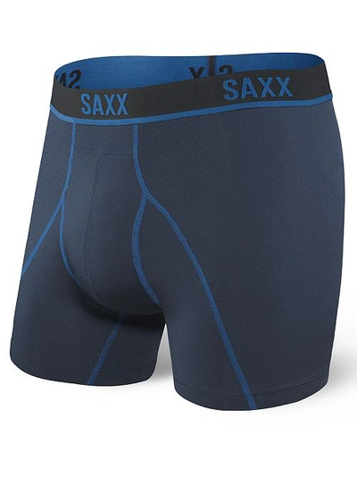 Shop Saxx Kinetic Hd Boxer Brief In City Blue