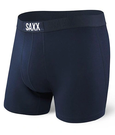 Shop Saxx Vibe Boxer Brief In Navy
