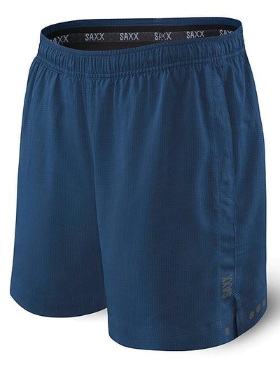 Shop Saxx Kinetic Sport Shorts In Velvet Blue