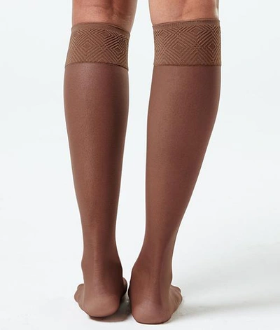 Shop Spanx Plus Size Sheer Hi-knee Socks 2-pack In S6