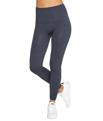 Shop Spanx Look At Me Now Seamless Leggings In Heather Charcoal