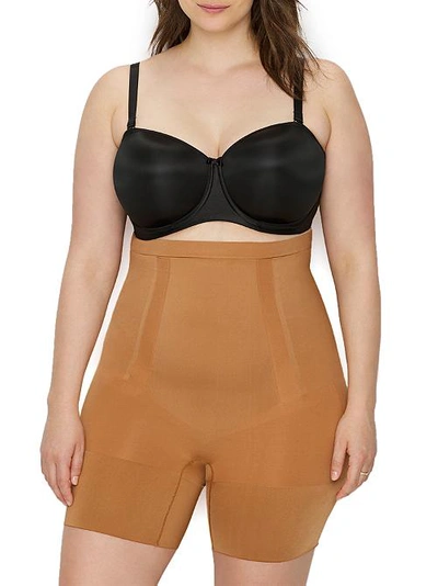 Shop Spanx Plus Size Oncore Firm Control High-waist Thigh Shaper In Naked 3.0