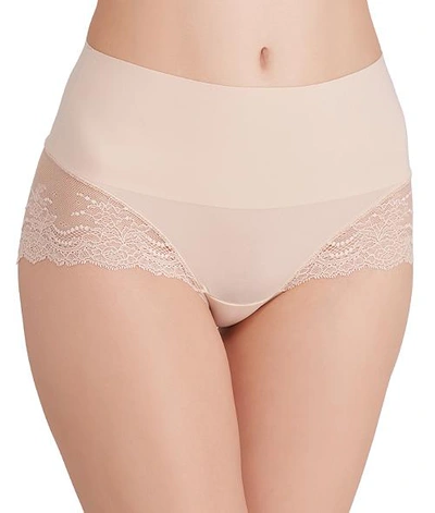 Shop Spanx Undie-tectable Lace Hipster In Soft Nude