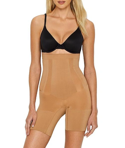 Shop Spanx Oncore Firm Control High-waist Thigh Shaper In Naked 3.0