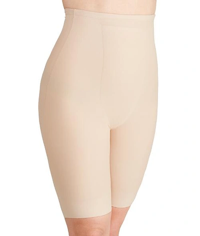 Shop Tc Fine Intimates Plus Size Medium Control High-waist Thigh Slimmer In Nude