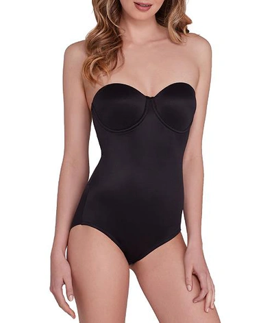 Shop Tc Fine Intimates Extra Firm Control Convertible Bodysuit In Black