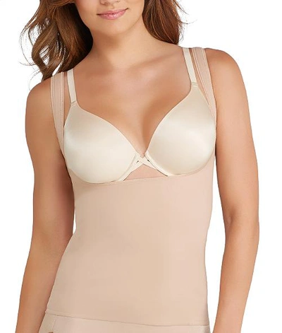 Shop Tc Fine Intimates Firm Control Open-bust Camisole In Nude
