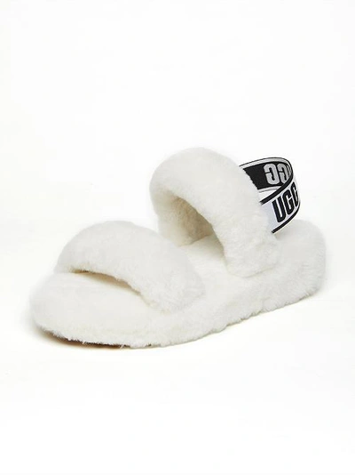 Shop Ugg Oh Yeah Slides In White