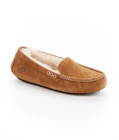 Shop Ugg Ansley Slippers In Chestnut