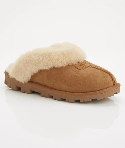 Shop Ugg Coquette Slippers In Chestnut