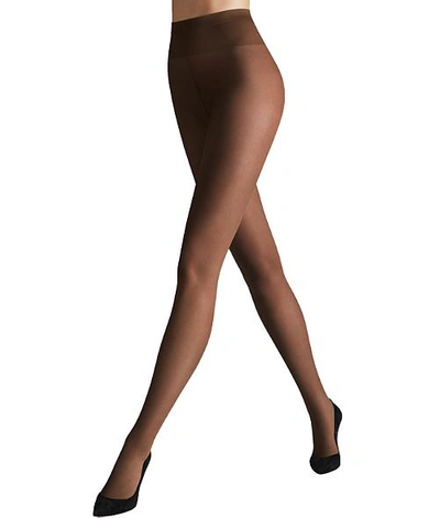 Shop Wolford Individual 10 Denier Pantyhose In Soft Sable