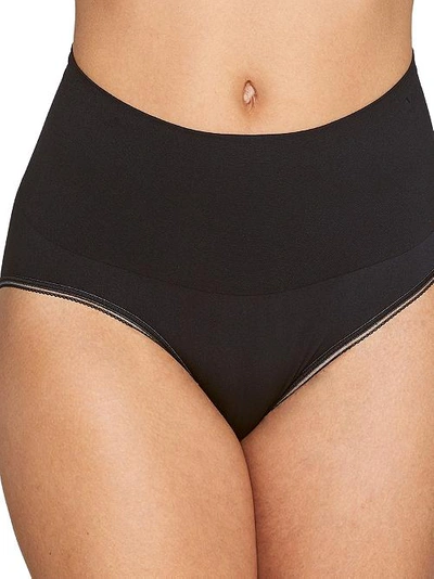 Shop Yummie Seamlessly Shaped Brief In Black