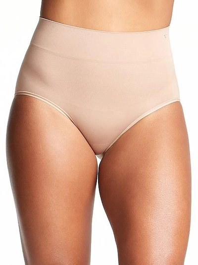 Shop Yummie Livi Comfortably Curved Shaping Brief In Almond
