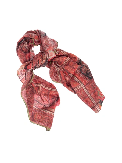Shop Etro Bombay Shawl In Red