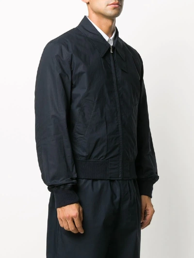 Shop Helmut Lang Trench Lightweight Cotton Jacket In Blue
