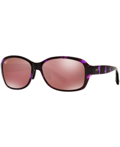 Shop Maui Jim Polarized Koki Beach Polarized Sunglasses, 433 In Tortoise Purple/ Purple Mirrored Polar